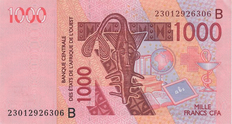 BCE_04_A.JPG - Западно Африканский союз, (B - Бенин), 2003(2021)г, 1000 франков КФА.