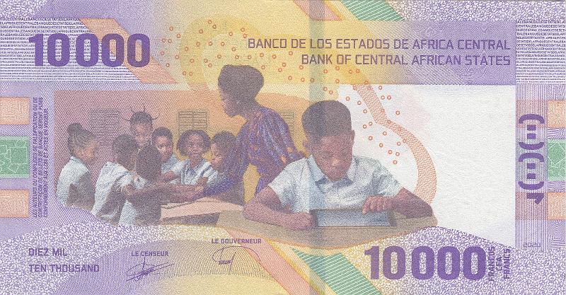BEA_01_B.JPG - BEAC (CEMAC), 10 000 francs CFA, UNC.