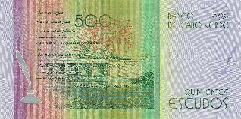 CBV_03_B.JPG - Cabo Verde, 500 escudos, UNC.