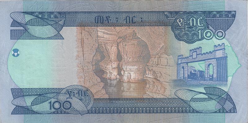 ETH_03_B.JPG - Ethiopia, 100 birr , aUNC.