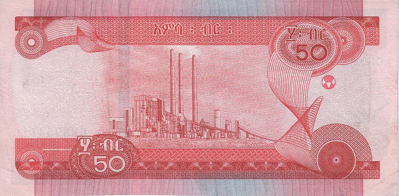 ETH_04_B.JPG - Ethiopia, 50 birr , XF.