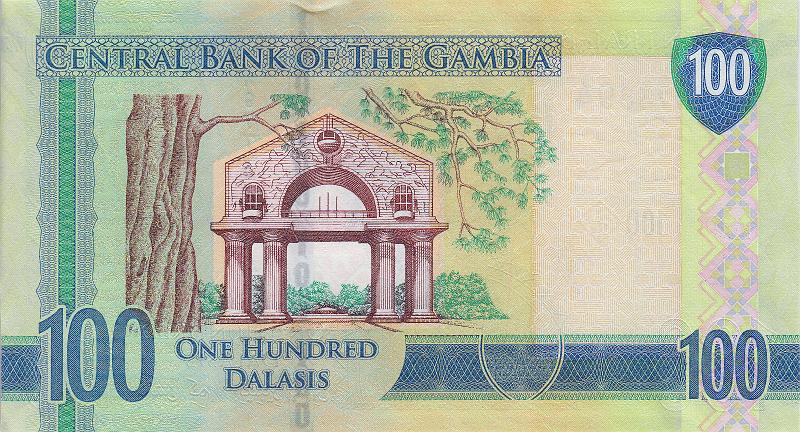 GMD_01_B.JPG - Gambia, 100 dalasis, UNC.