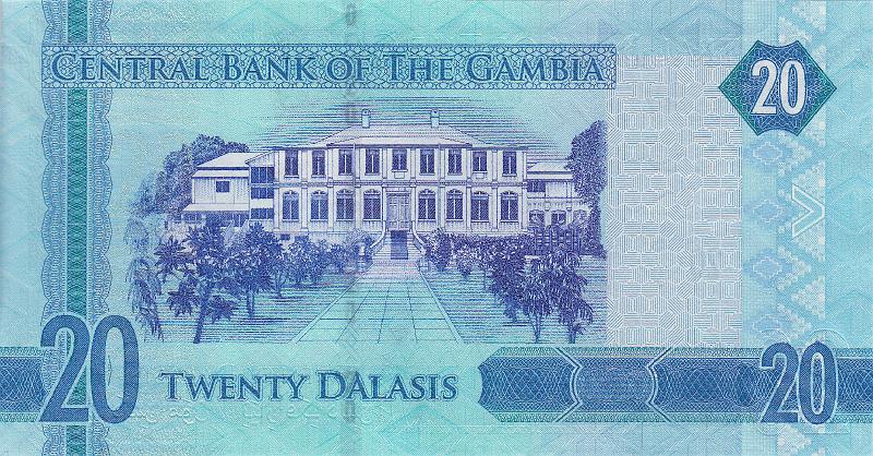 GMD_02_B.JPG - Gambia, 20 dalasis, UNC.