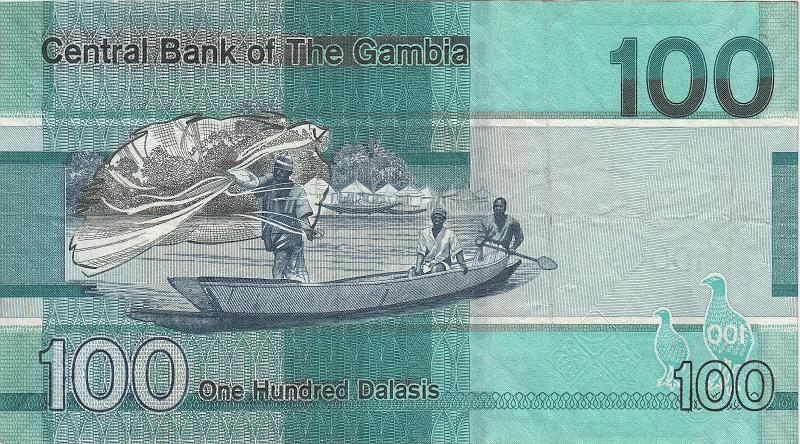 GMD_08_B.JPG - Gambia, 100 dalasis, XF.