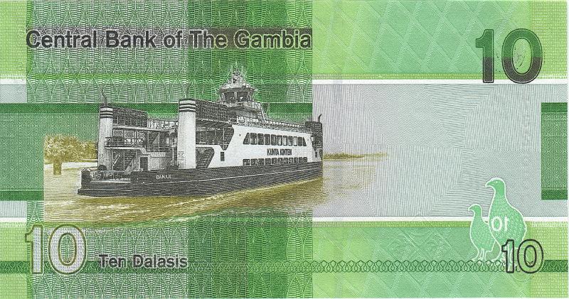 GMD_10_B.JPG - Gambia, 10 dalasis, UNC.