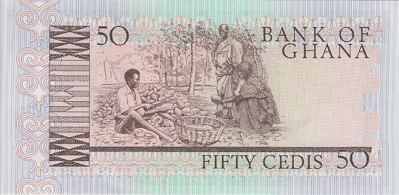 GHN_01_B.JPG - Ghana, 50 cedis, UNC.