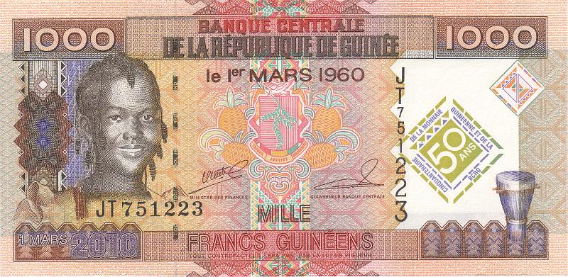 GUI_01_A.JPG - Гвинея, 2010г., 1000 франков.
