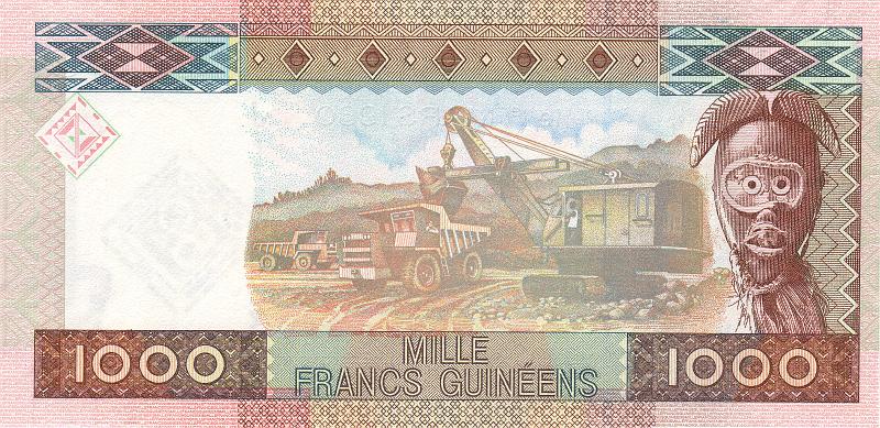 GUI_01_B.JPG - Republic of Guinea, 1000 francs, UNC.