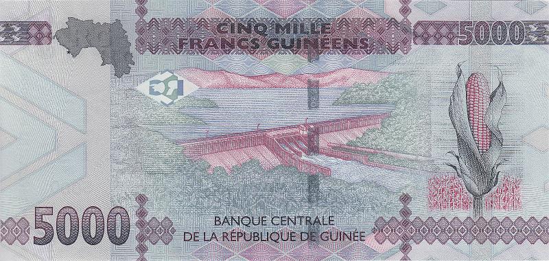 GUI_03_B.JPG - Republic of Guinea, 5000 francs, UNC.