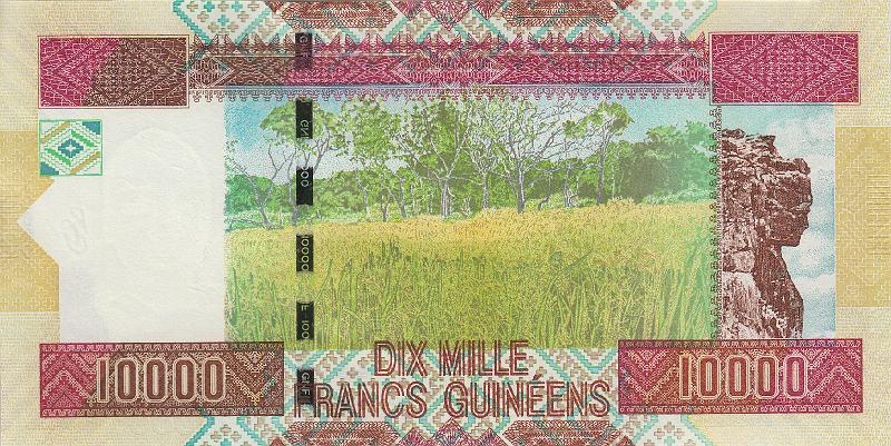 GUI_04_B.JPG - Republic of Guinea, 10 000 francs, UNC.