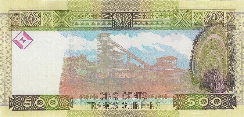 GUI_06_B.JPG - Republic of Guinea, 500 francs, UNC.