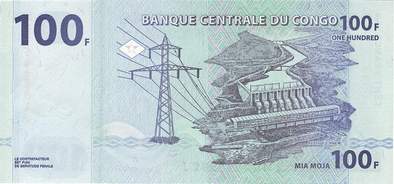 CNG_02_B.JPG - Congo, 100 francs, UNC.