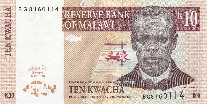 MLW_04_A.JPG - Малави, 2004г., 10 квач.