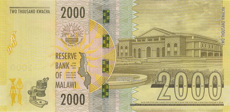 MLW_05_B.JPG - Malawi, 2000 kwachs, UNC.