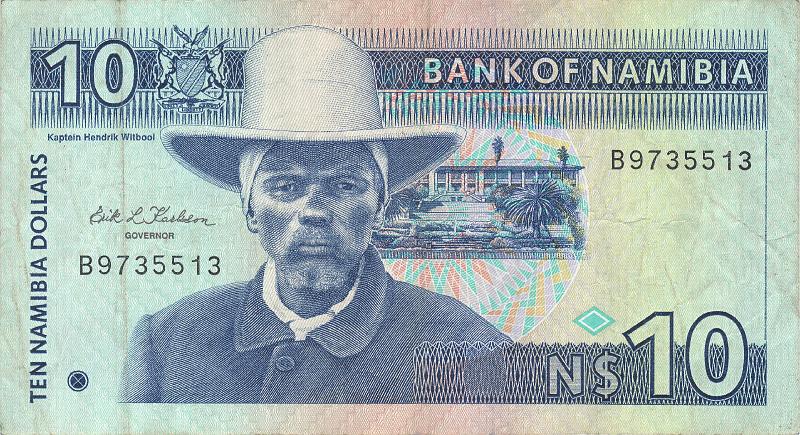 NAM_02_A.JPG - Намибия, 1993г., 10 долларов.