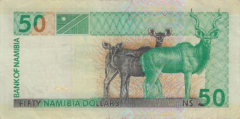 NAM_04_B.JPG - Namibia, 50 dollars, XF.
