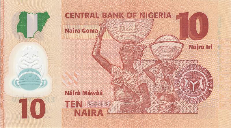 NGR_03_B.JPG - Nigeria, 10 naira, UNC.