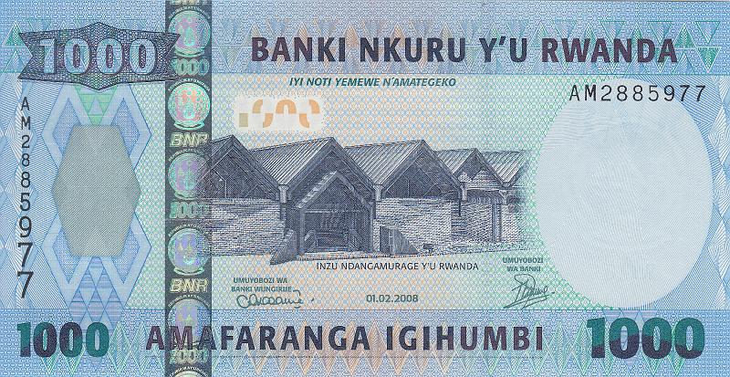 RWN_04_A.JPG - Руанда, 2008г., 1000 франков.