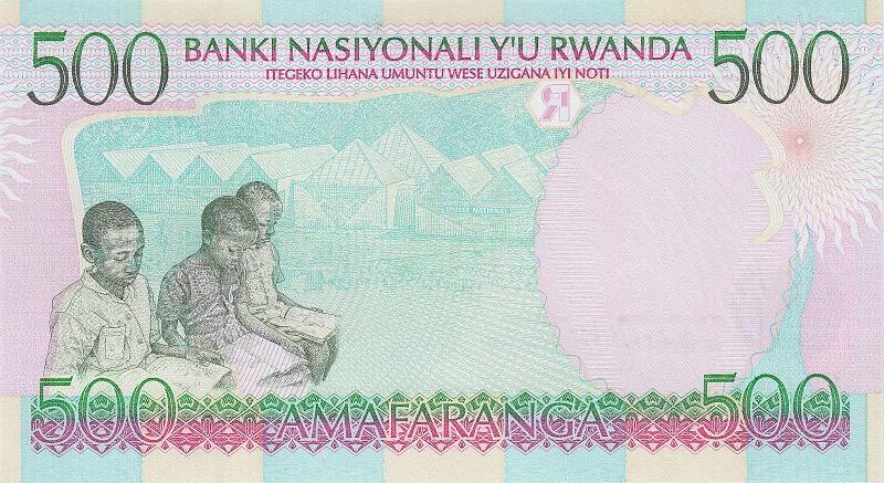 RWN_07_B.JPG - Rwanda, 500 francs, UNC.