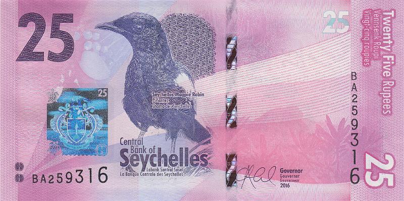 SEY_04_A.JPG - Сейшельские острова, 2016г., 25 рупий.
