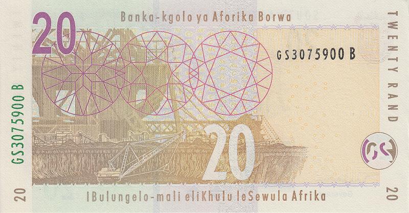 SAR_03_B.JPG - Republic of South Africa, 20 rand, UNC.