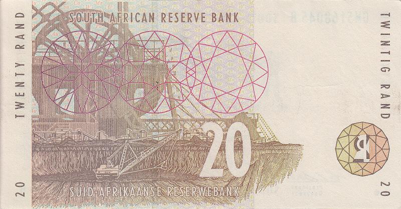 SAR_06_B.JPG - Republic of South Africa, 20 rand, XF.