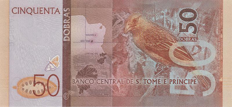 STD_06_B.JPG - São Tomé and Príncipe, 50 dobras, UNC.