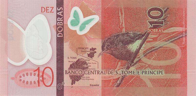 STD_08_B.JPG - São Tomé and Príncipe, 10 dobras, UNC.