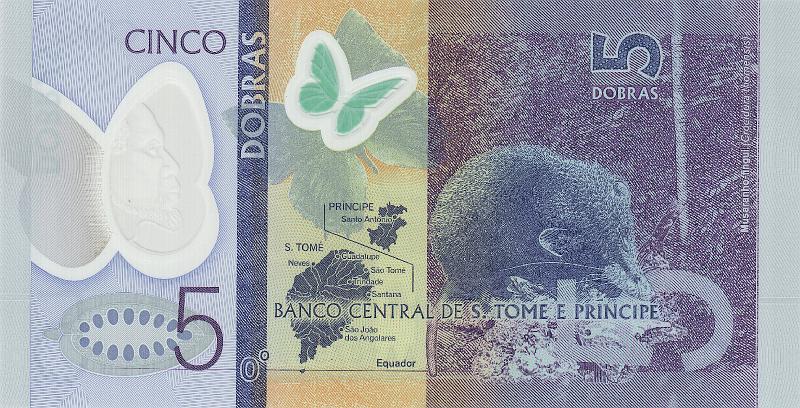STD_09_B.JPG - São Tomé and Príncipe, 5 dobras, UNC.