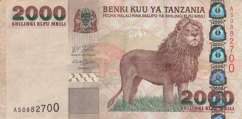 TAN_03_A.JPG - Танзания, 2003г., 2000 шилингов.