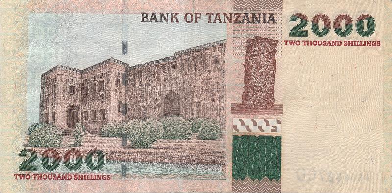 TAN_03_B.JPG - Tanzania, 2000 shillings, UNC.