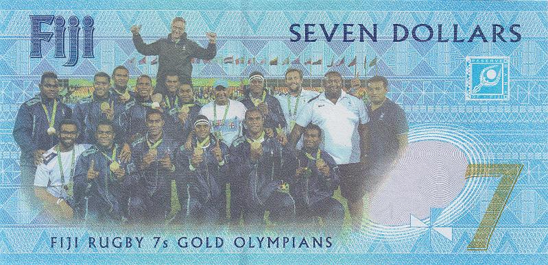 FIJ_04_B.JPG - Republic of Fiji, 7 dollars, UNC.