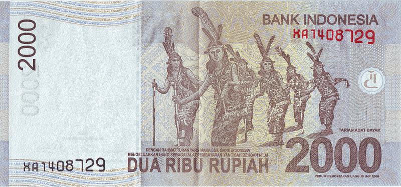 INZ_06_B.JPG - Indonesia, 2 000 rupiah, XF.