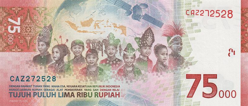 INZ_25_B.JPG - Indonesia, 75 000 rupiah, UNC.
