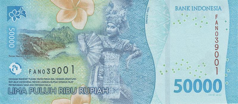 INZ_26_B.JPG - Indonesia, 50 000 rupiah, UNC.