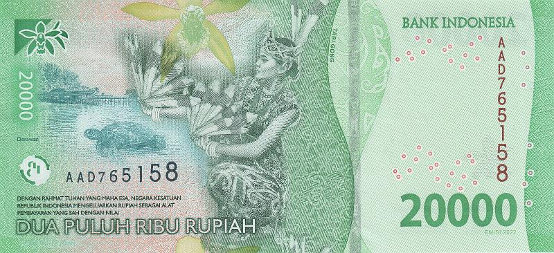 INZ_27_B.JPG - Indonesia, 20 000 rupiah, UNC.