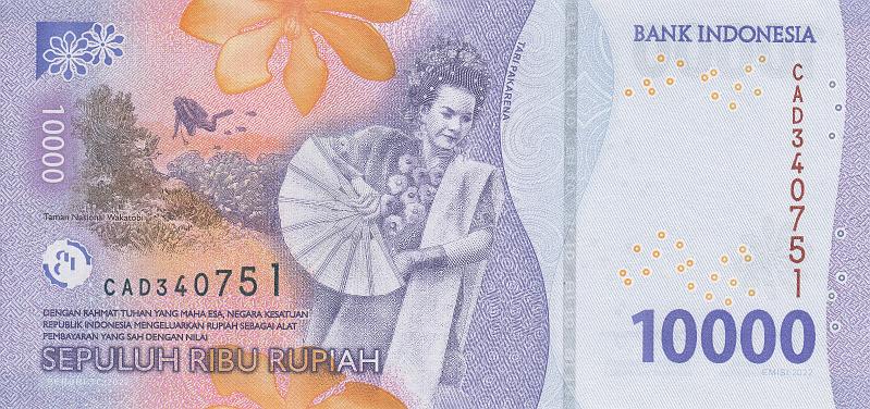 INZ_28_B.JPG - Indonesia, 10 000 rupiah, UNC.