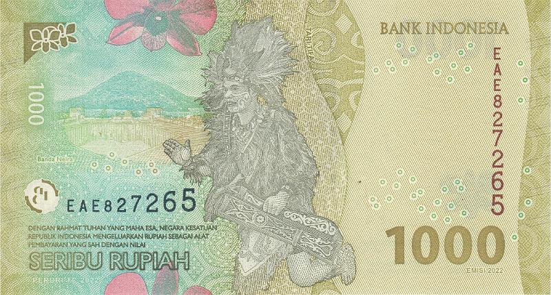 INZ_31_B.JPG - Indonesia, 1 000 rupiah, UNC.