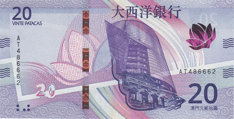 MCU_14_A.JPG - Макао, 2020г., 20 патак.