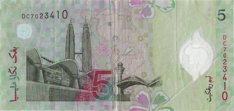 MLS_07_B.JPG - Malaysia, 5 ringgits, F.