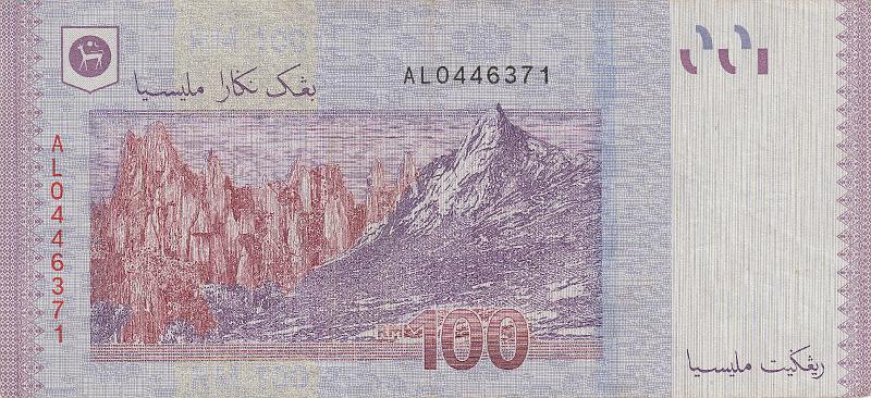 MLS_10_B.JPG - Malaysia, 100 ringgits, VF.