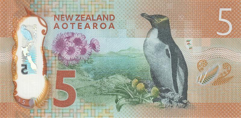 NZL_05_B.JPG - New Zealand, 5 dollars, UNC.