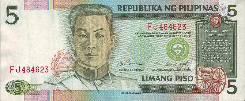 PIL_01_A.JPG - Филиппины, 1993г., 5 песо.