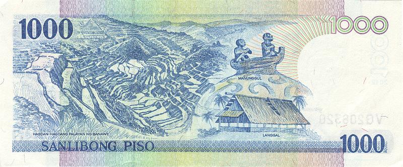 PIL_13_B.JPG - Pilippinas, 1 000 piso, aUNC.