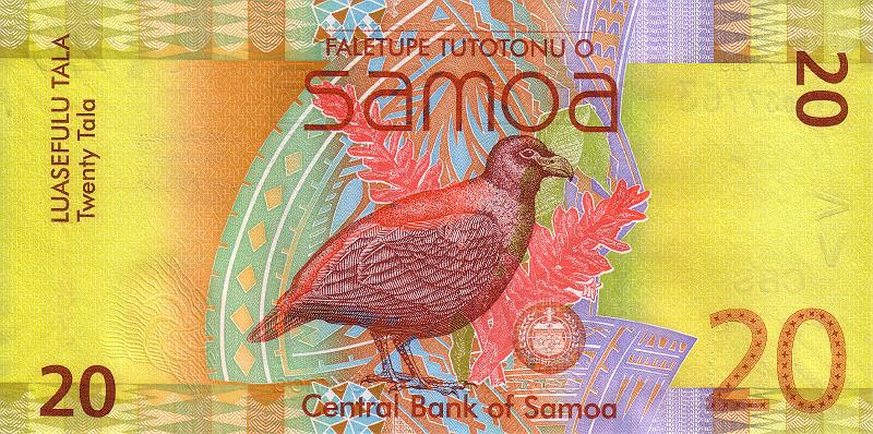 SMA_01_B.JPG - Samoa (Independent State of Samoa), 20 tala, UNC.