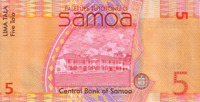 SMA_03_B.JPG - Samoa (Independent State of Samoa), 5 tala, UNC.