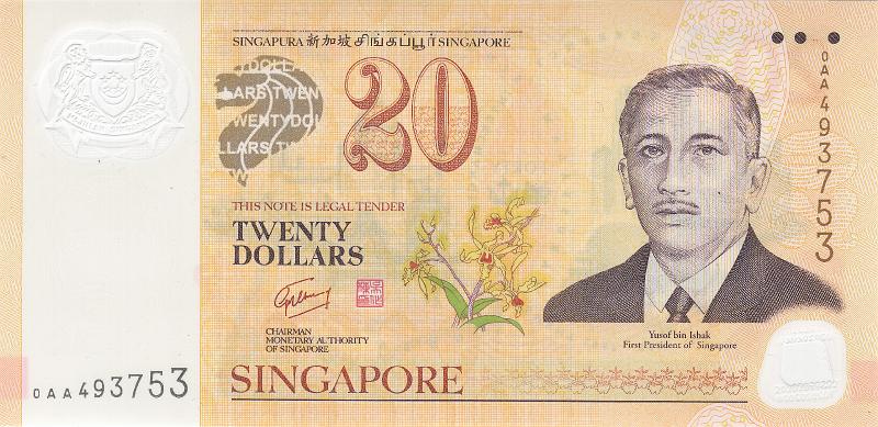 SIN_02_A.JPG - Сингапур, 2007г., 20 долларов.