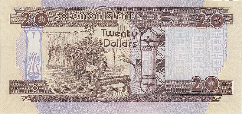 SLM_02_B.JPG - Solomon Islands, 20 dollars, UNC.