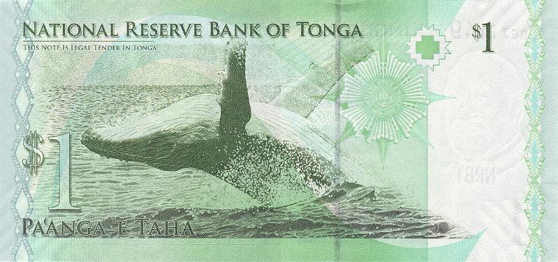TNG_01_B.JPG - Kingdom of Tonga, 1 paanga, UNC.