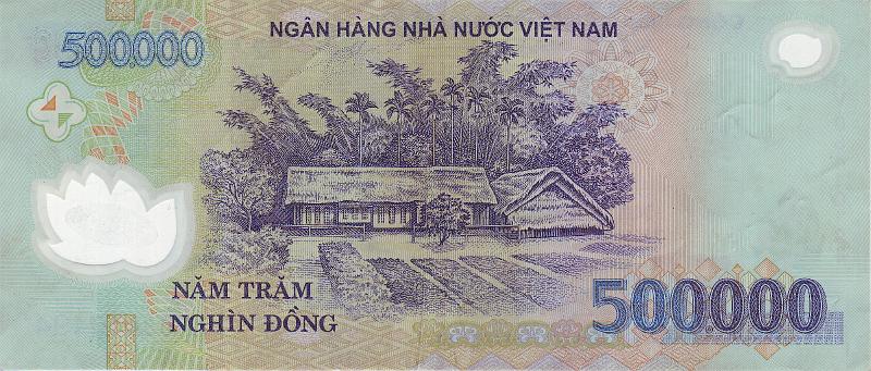 VIE_01_B.JPG - Vietnam, 500 000 dongs, XF.